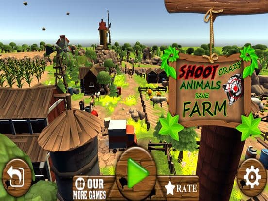 Shoot Crazy Animals Save Farm screenshot 2