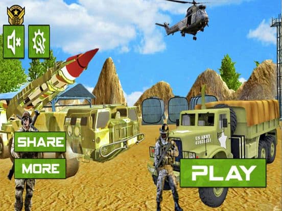 Desert Army Cargo Supply truck screenshot 2