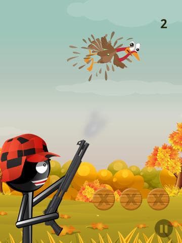 Stickman Turkey Hunter - a Thanksgiving Shooter! screenshot 4