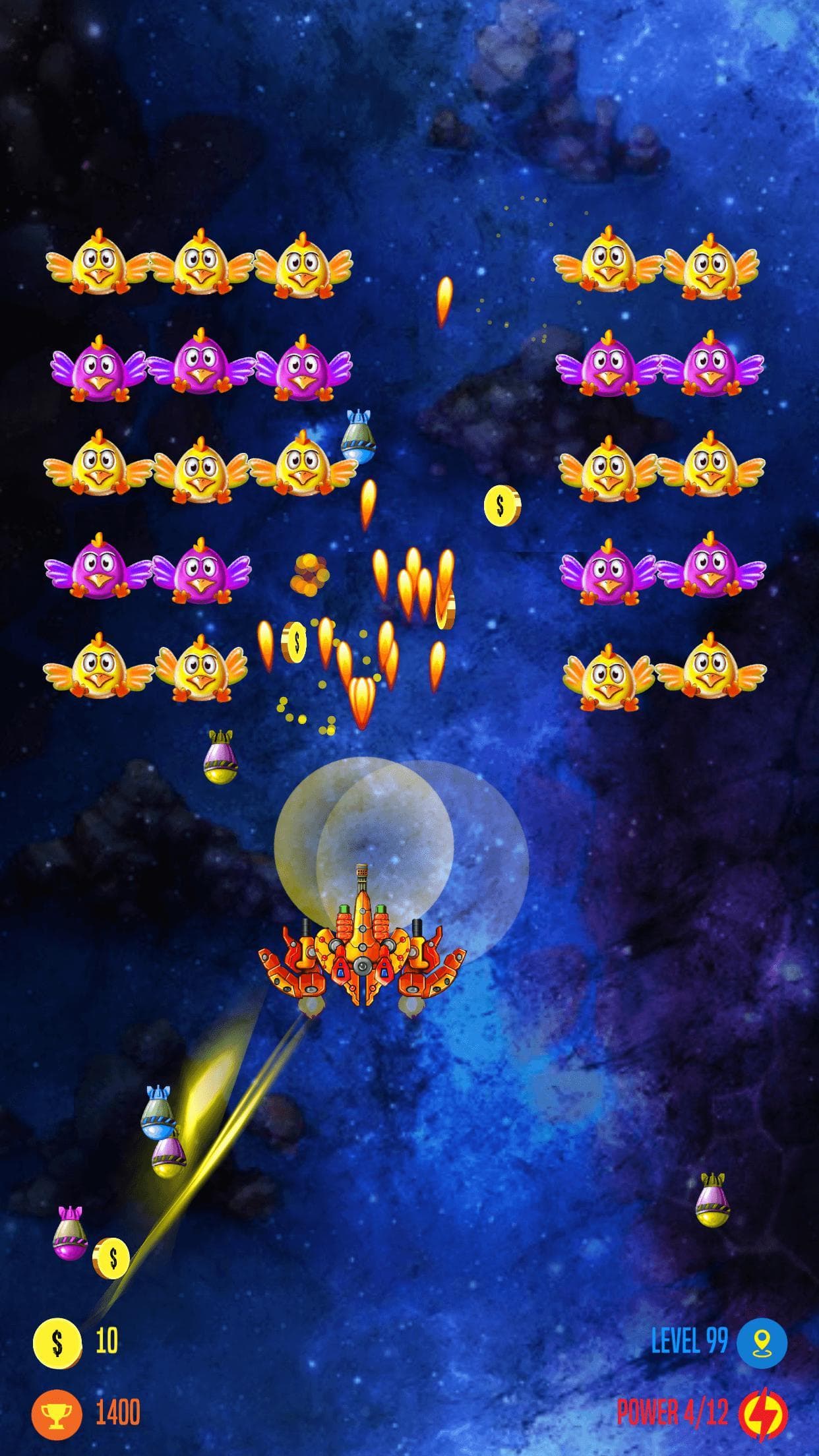 Strike Galaxy Chicken Attack screenshot 3