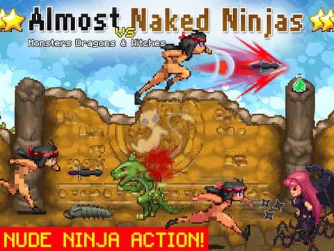 Almost Naked Ninjas vs Monsters, Dragons & Witches Multiplayer FREE Games - By Dead Cool Apps screenshot 2