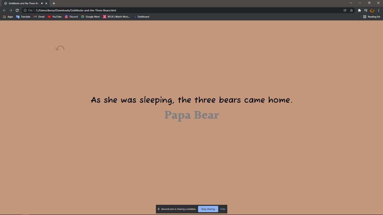 Goldilocks and the Three Bears (denzelpsqn) screenshot 3