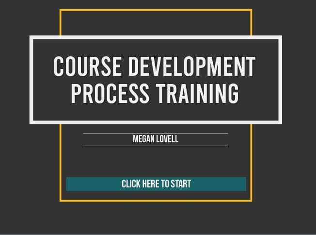 Content Development Process Training