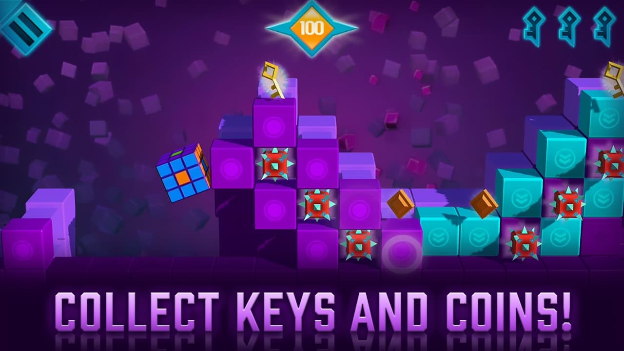 Build Way 3D Arcade retro cube runner puzzle game screenshot 2