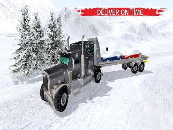 Winter Snow Giant Truck Drive screenshot 5