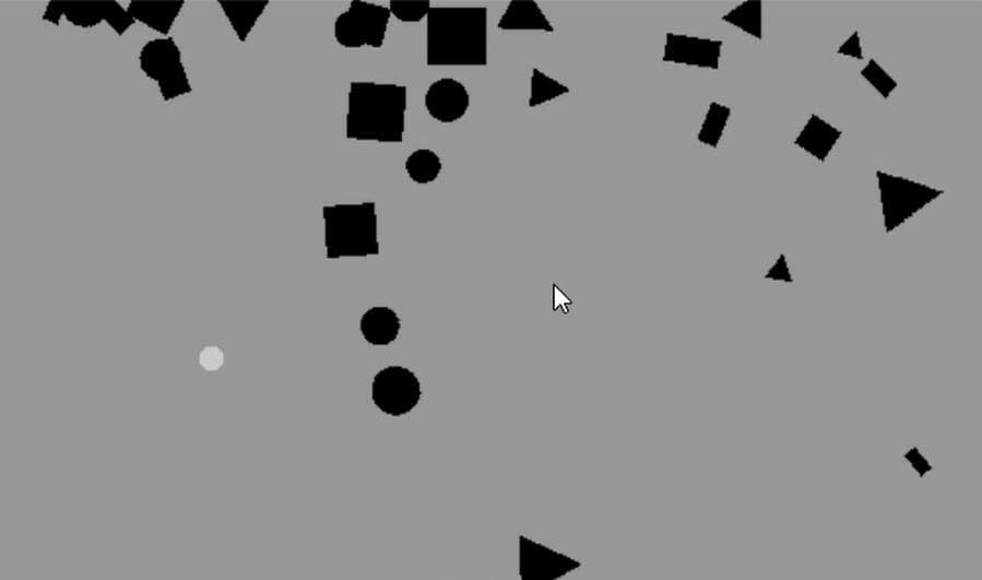 Escape the falling shapes