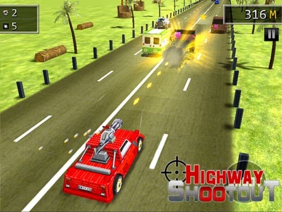 Highway Car Shooting Rider screenshot 2