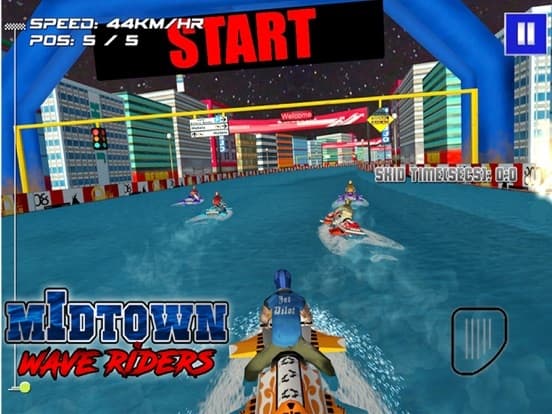 MidTown Wave Riders - Free 3D Jet Ski Racing Game screenshot 3