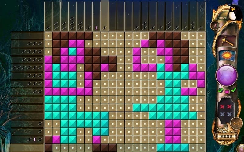 Fantasy Mosaics 11: Fleeing from Dinosaurs screenshot 5