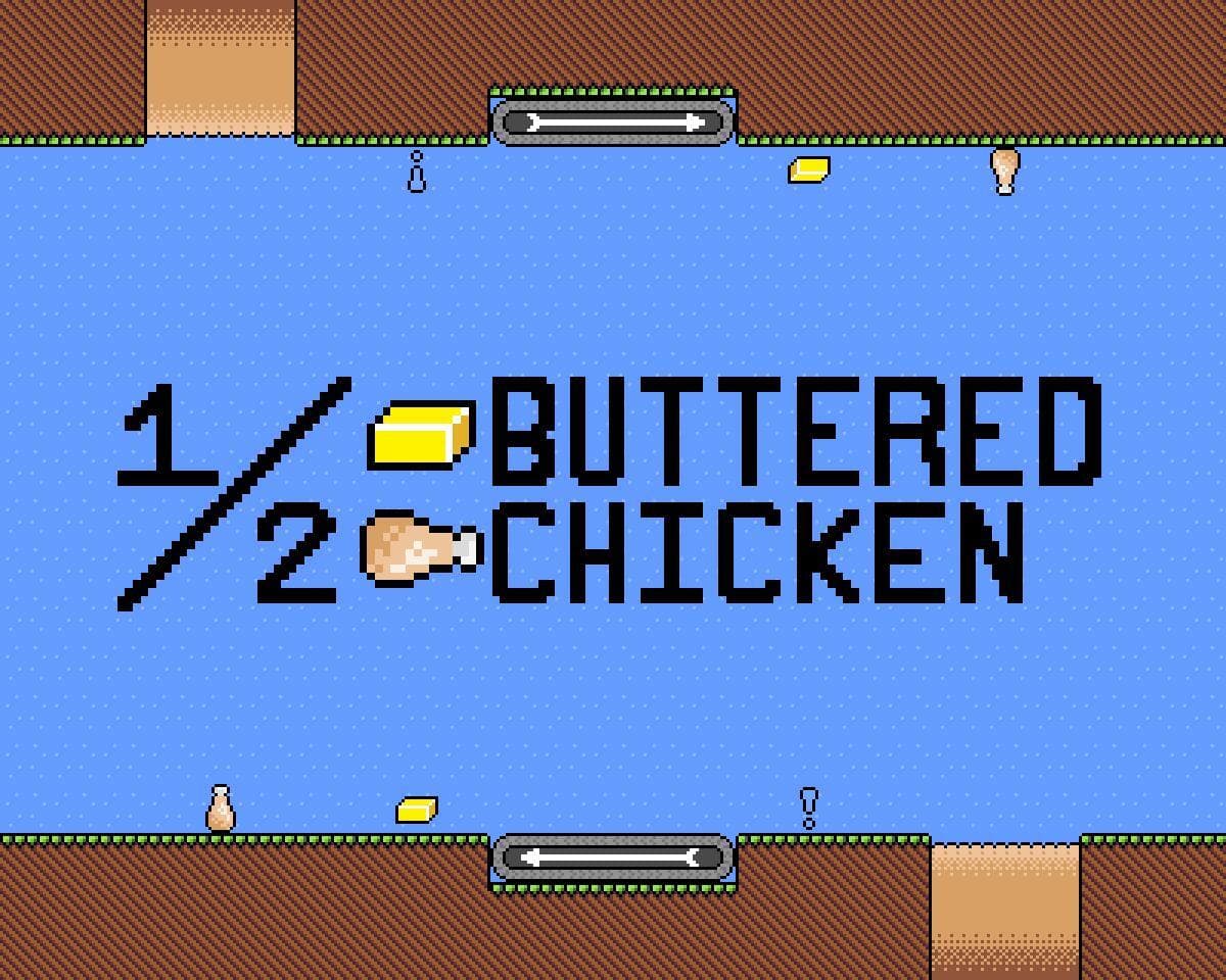 ½ buttered chicken