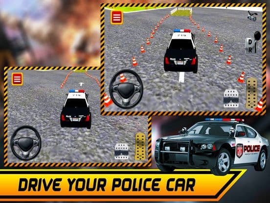 Real Police Car Parking Simulator 3D Game screenshot 3
