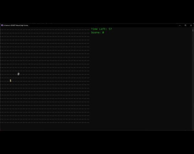A Game in VB.NET about High Scores