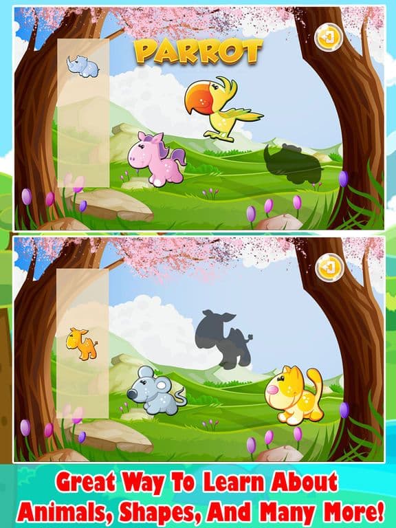 Animal Shapes & Colors Learning Puzzle Game screenshot 2