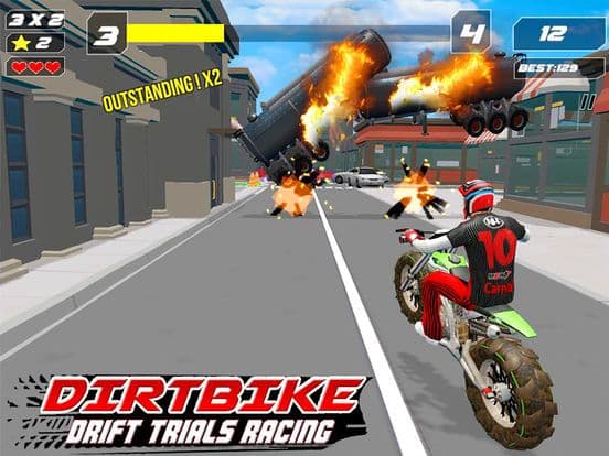 Dirt Bike Drift Trails Racing screenshot 5