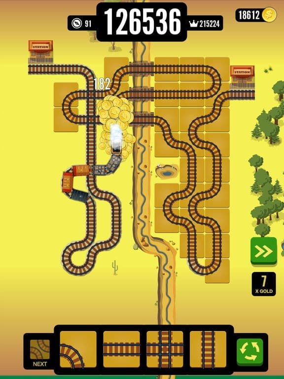 Gold Train FRVR - Railway Maze screenshot 4