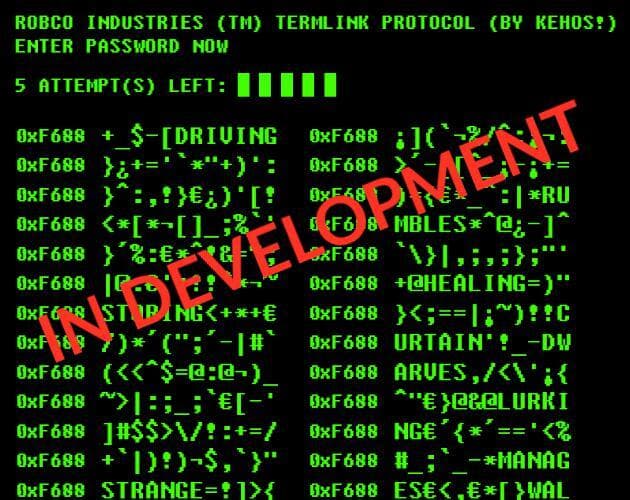 Fanmade Fallout Terminal minigame