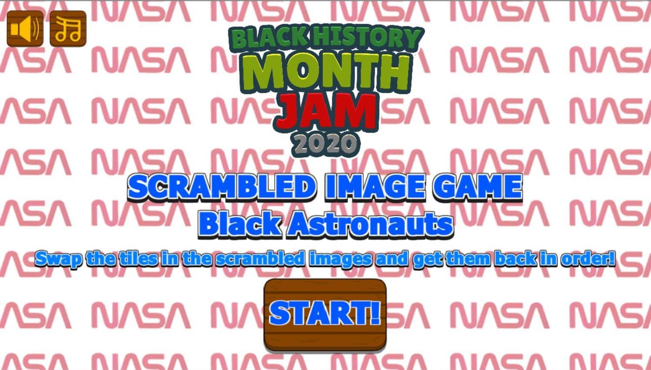 Scrambled Picture Game Black Astronauts screenshot 3