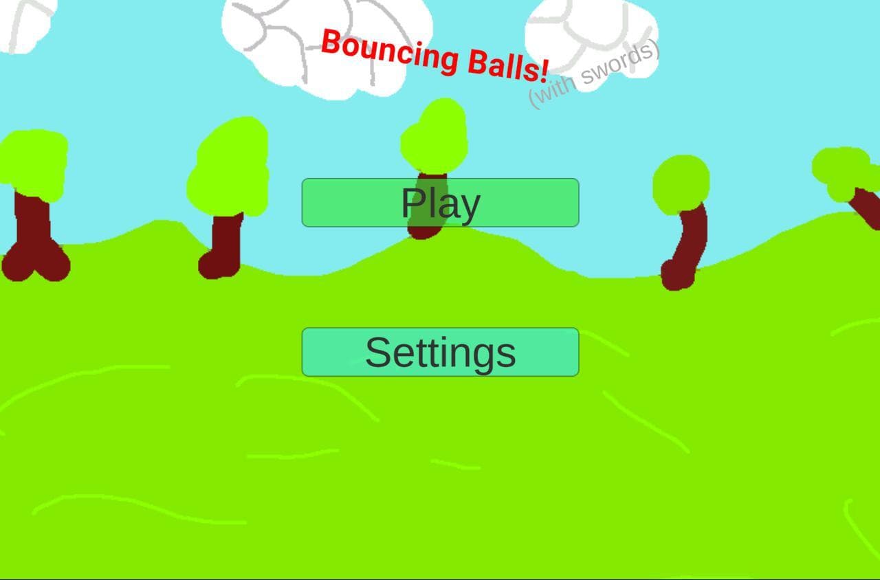 Bouncing balls! (with swords) screenshot 2