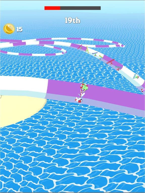 aqua park slide - run race 3D screenshot 3