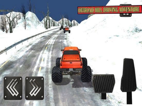 Hill Climb 4x4 Jeep: Snow Road screenshot 2