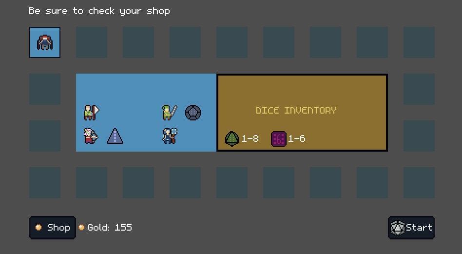 Dice Heroes (itch) screenshot 3