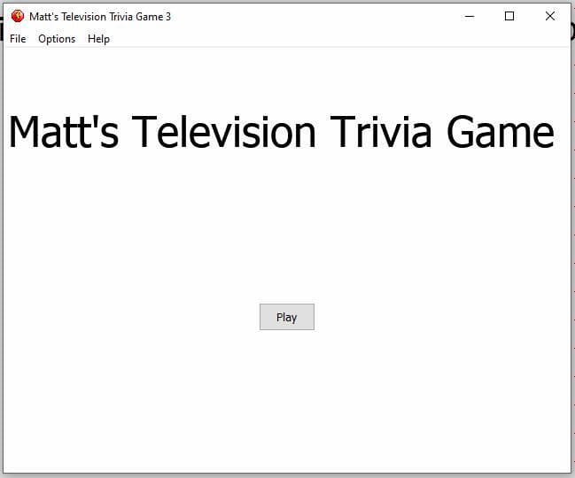 Matts Television Trivia Game screenshot 2