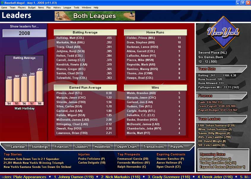 Baseball Mogul 2010 screenshot 2