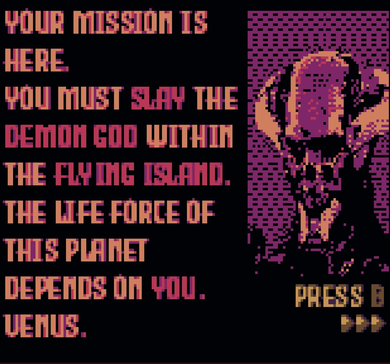 God Destroyer - Gameboy color / Analogue Pocket screenshot 3