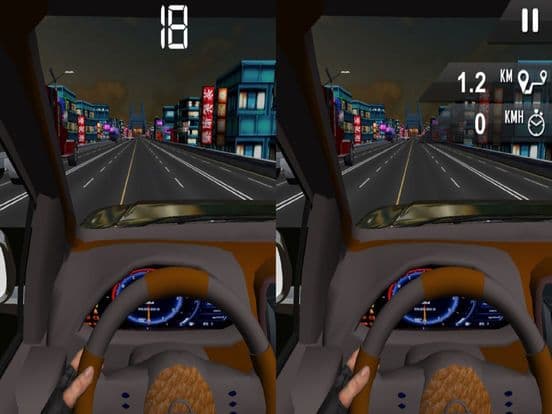 Vr Airborne Car Racer: 3D Virtual Reality 2016 screenshot 2