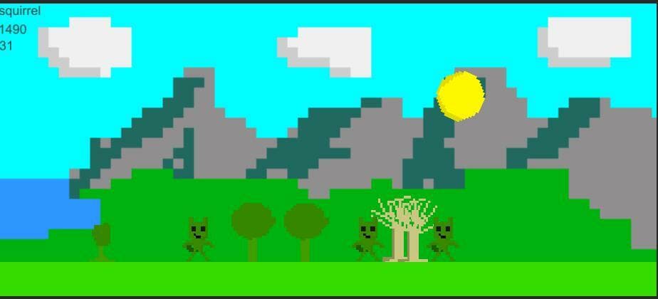 Trees,Rain and Squirells screenshot 2