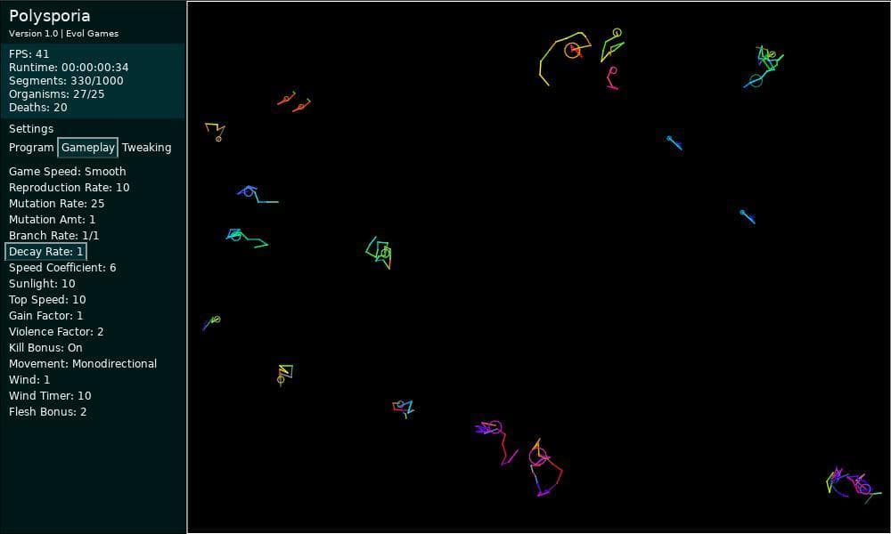 Polysporia: Swarming Evolution Simulator screenshot 2