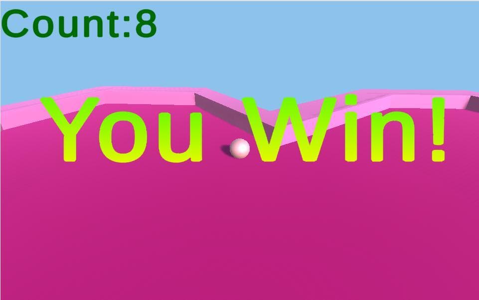 Roll Game with winning screen