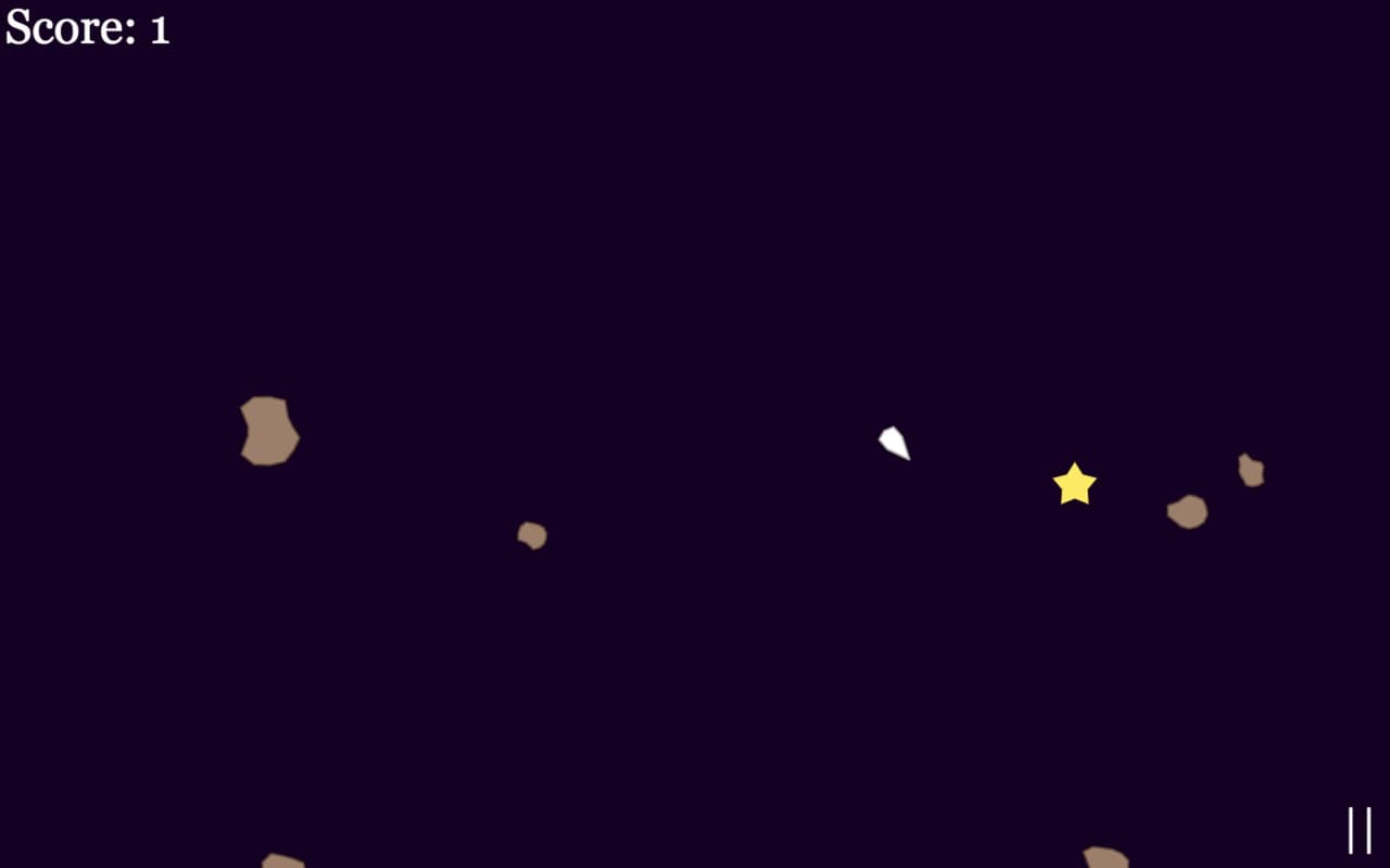 Asteroids game screenshot 2