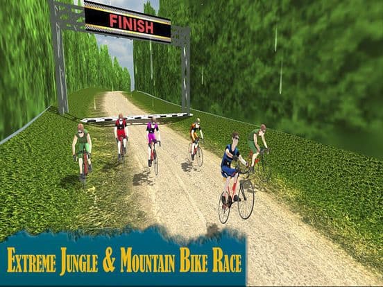 Fast track bicycle rider:The Jungle race Challenge