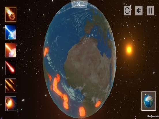 Planet explosion simulator screenshot 3