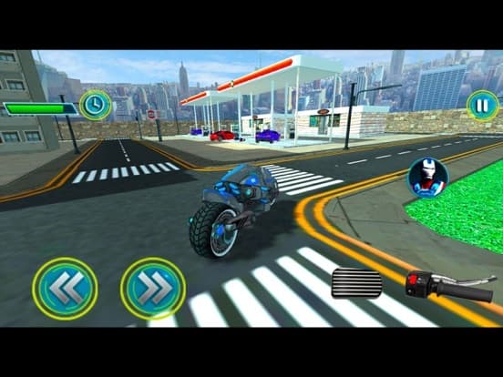 Captain Hero Bike Robot Rescue screenshot 3