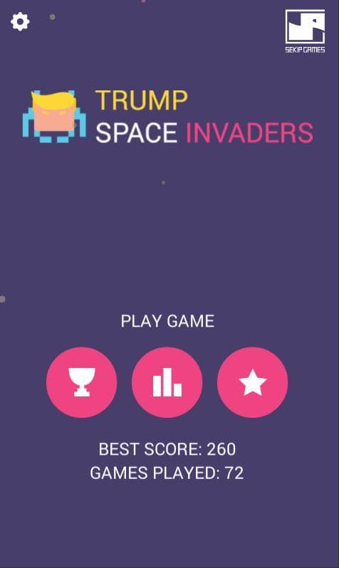 Trump Space Invaders screenshot 2