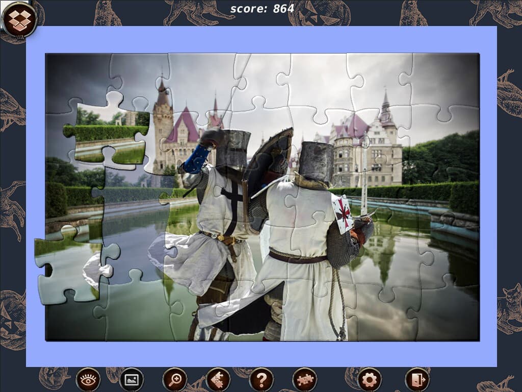 1001 Black Raven Jigsaw screenshot 2