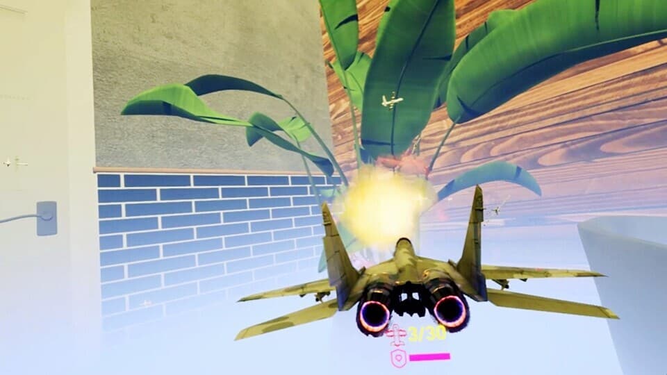 Re shrinking conflict: VR indoor air battle screenshot 2
