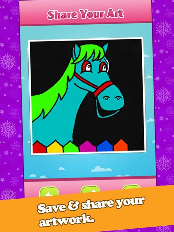 Horse Coloring-Interactive Colorfy Secret Editing screenshot 4