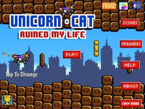 Unicorn-Cat Ruined My Life: Impossible Magic Rainbow Side-Scroller Survival On A Crazy Little Adventure screenshot 5
