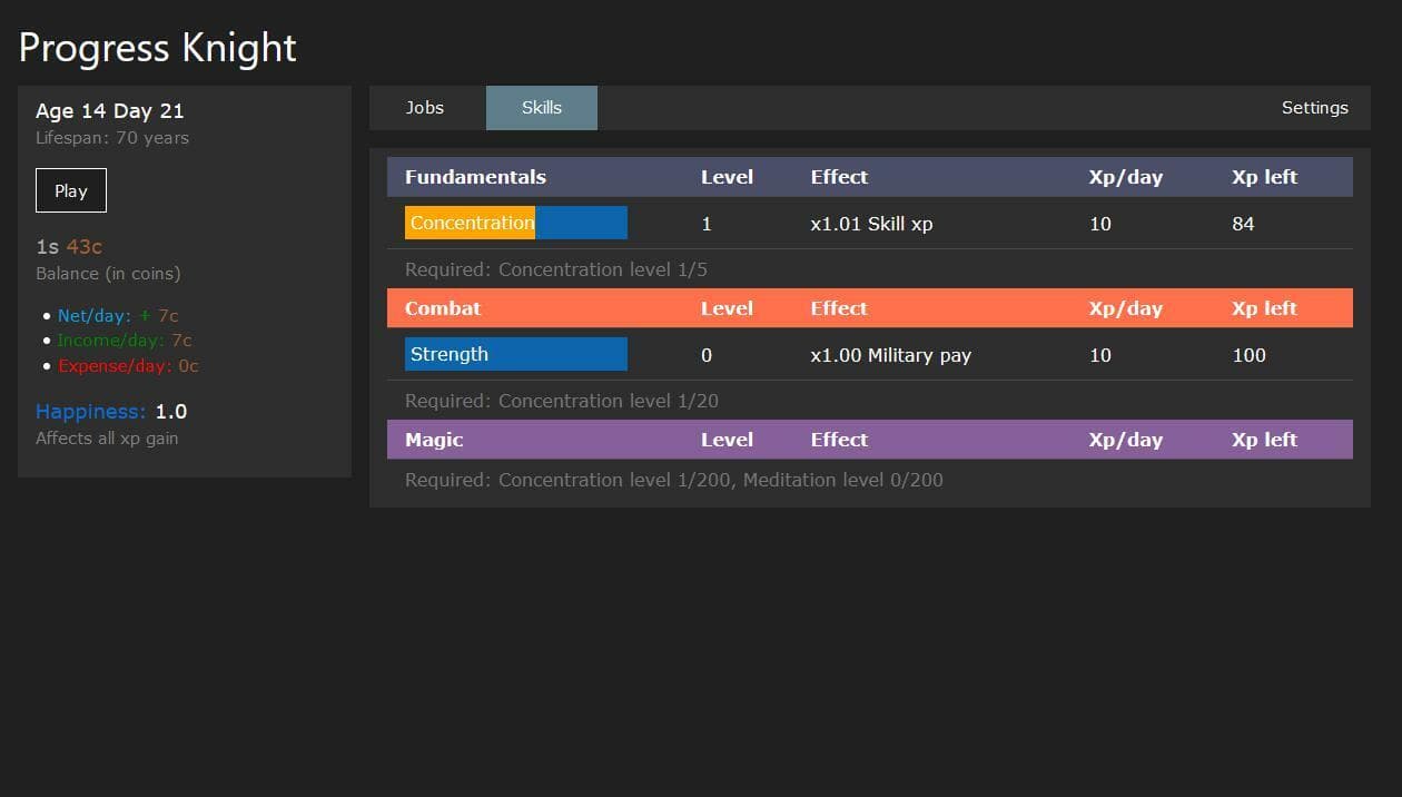 Progress Knight screenshot 2
