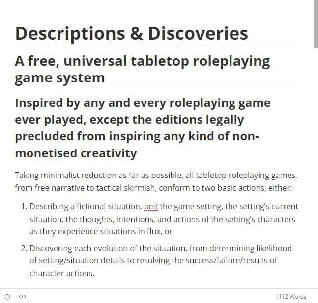 Descriptions & Discoveries