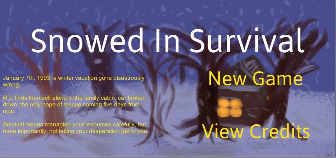 S2019 Group 13 - Snowed in Survival screenshot 2