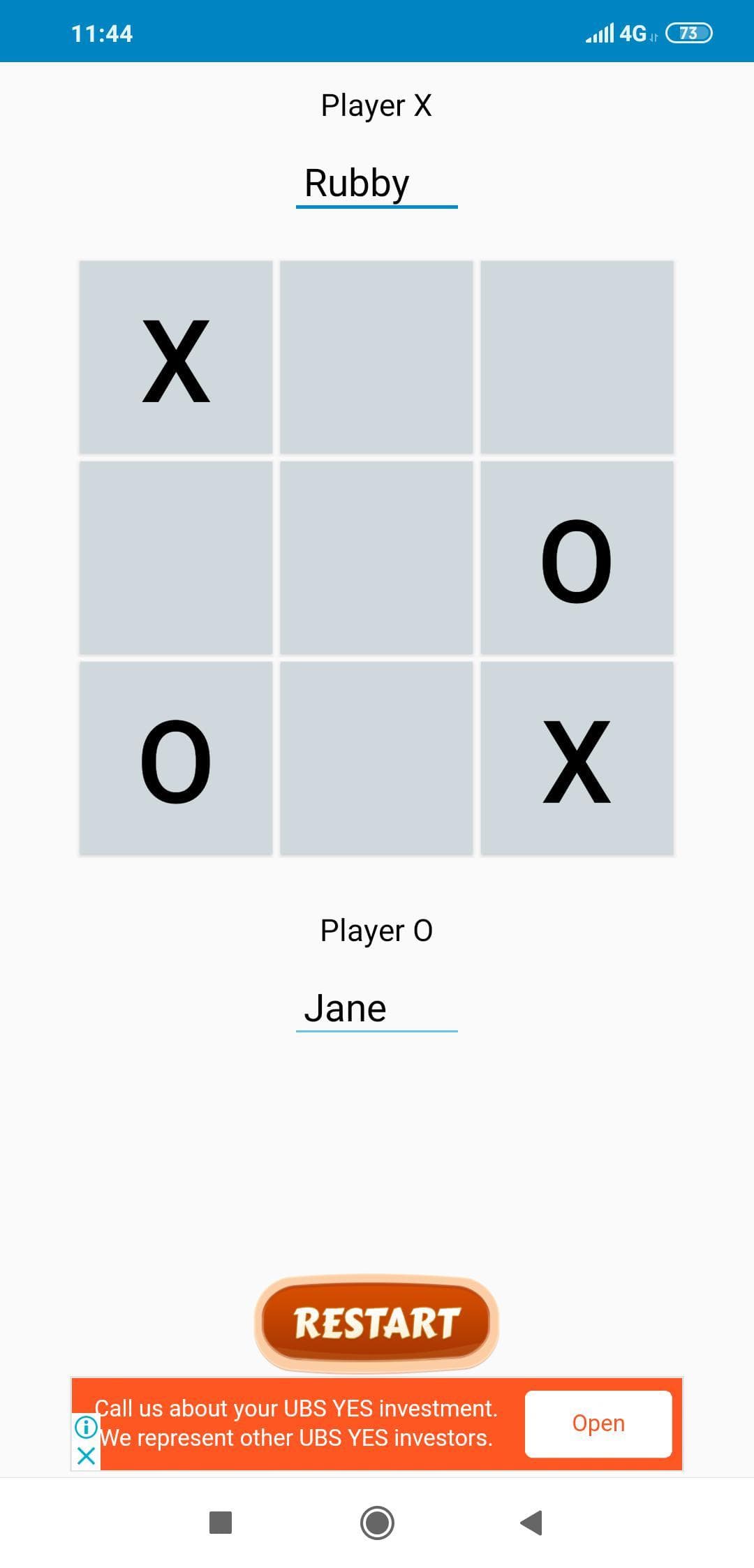 Tic Tac Toe Uman