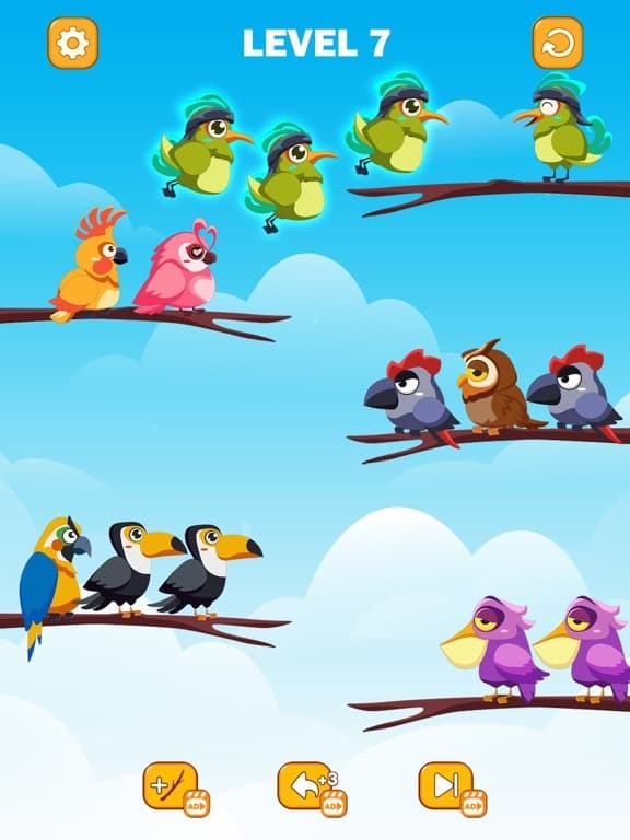 Bird Color Sort Puzzle