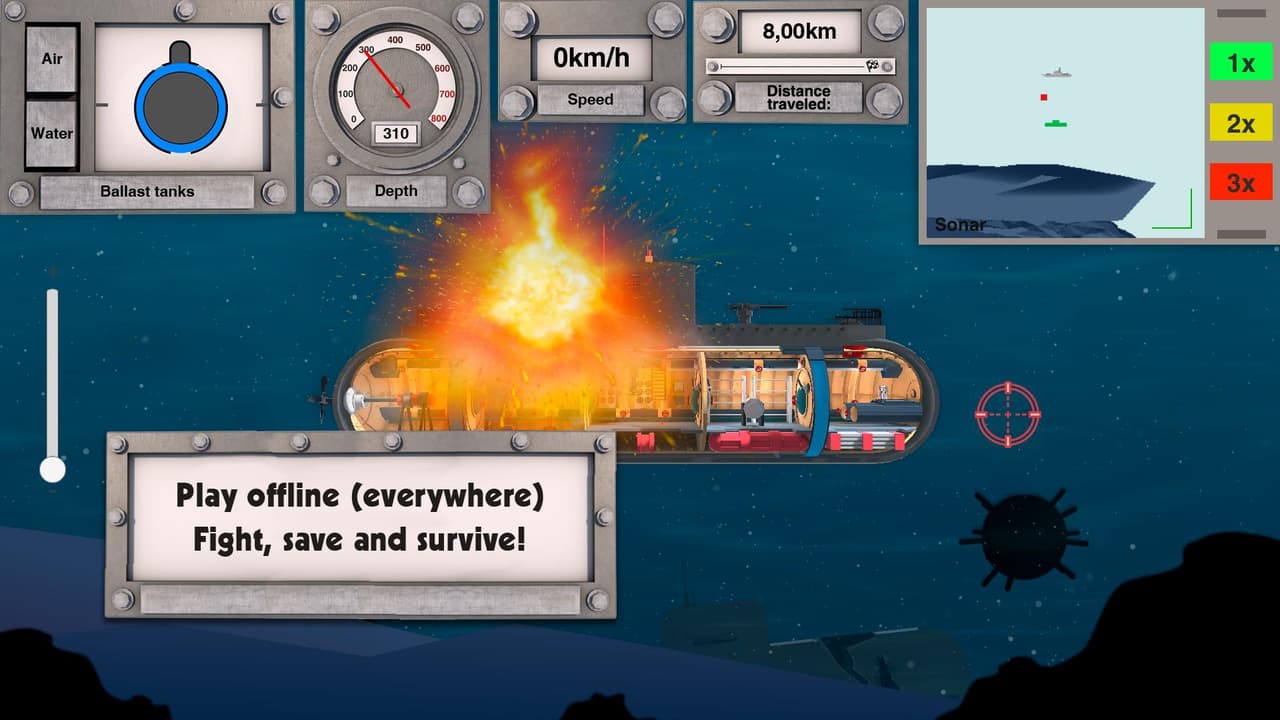 Nuclear Submarine inc - Battleship Simulator screenshot 2