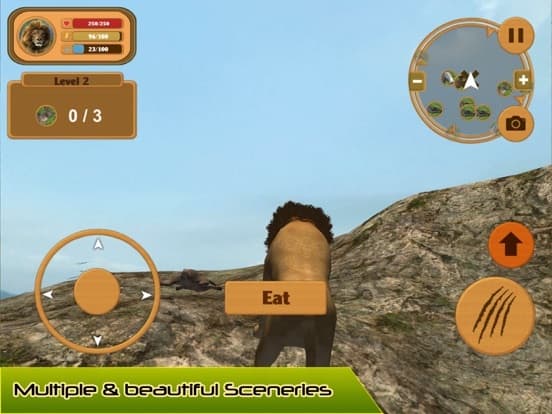 Wild Lion Simulator Attack 3D screenshot 3
