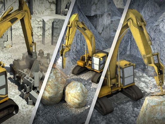 Big Rig Excavator Crane Operator & Offroad Mining Dump Truck Simulator Game screenshot 4