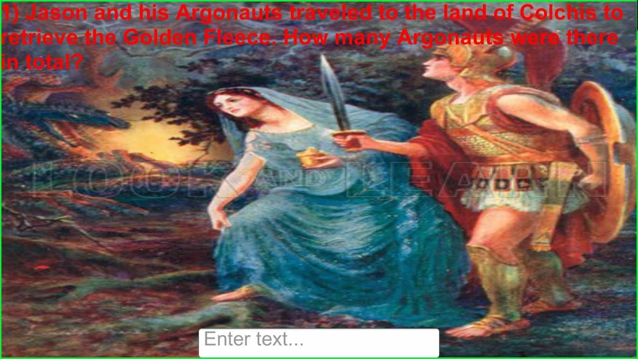 Greek Mythology Trivia Game